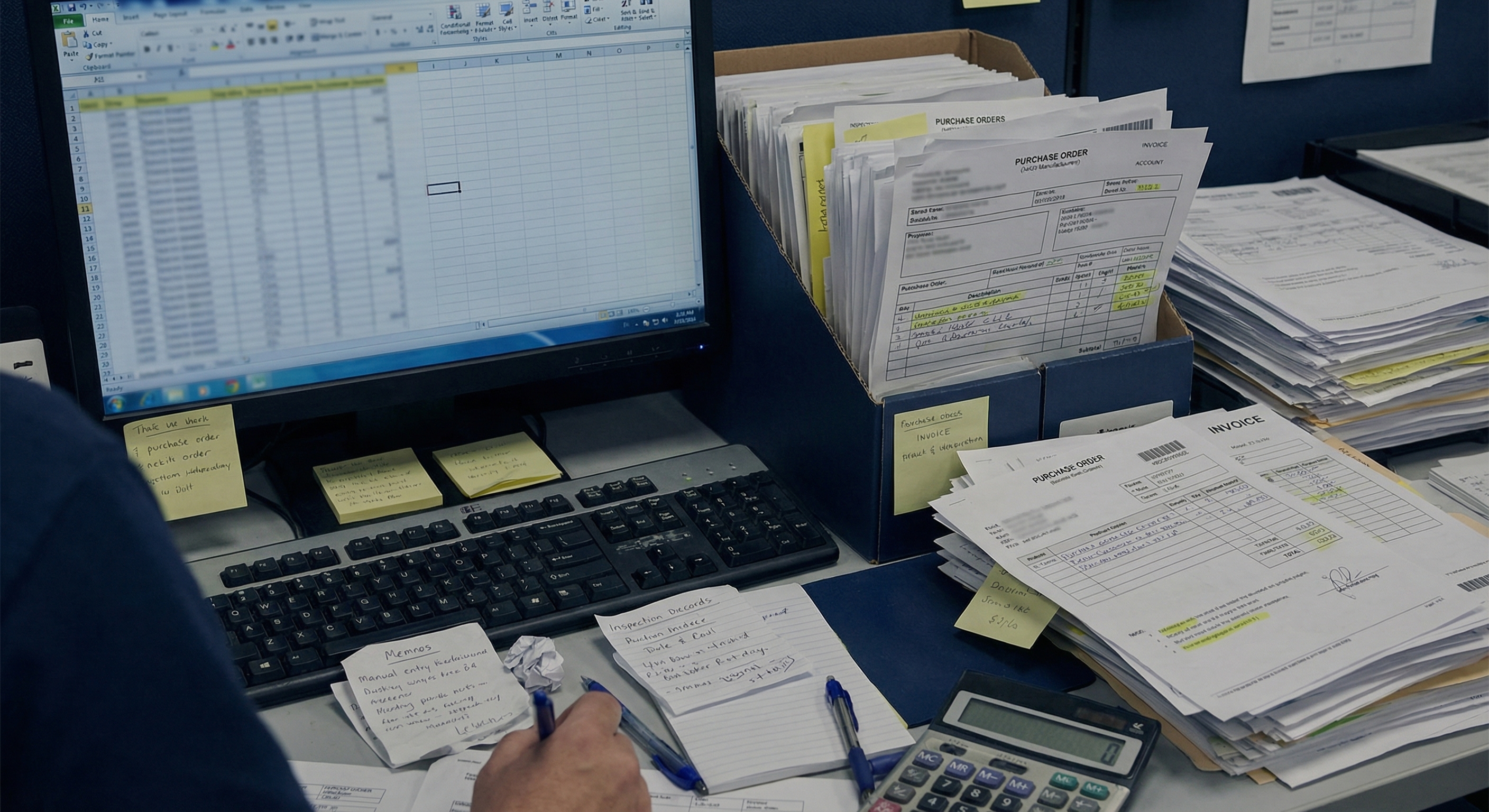 手作業による課題