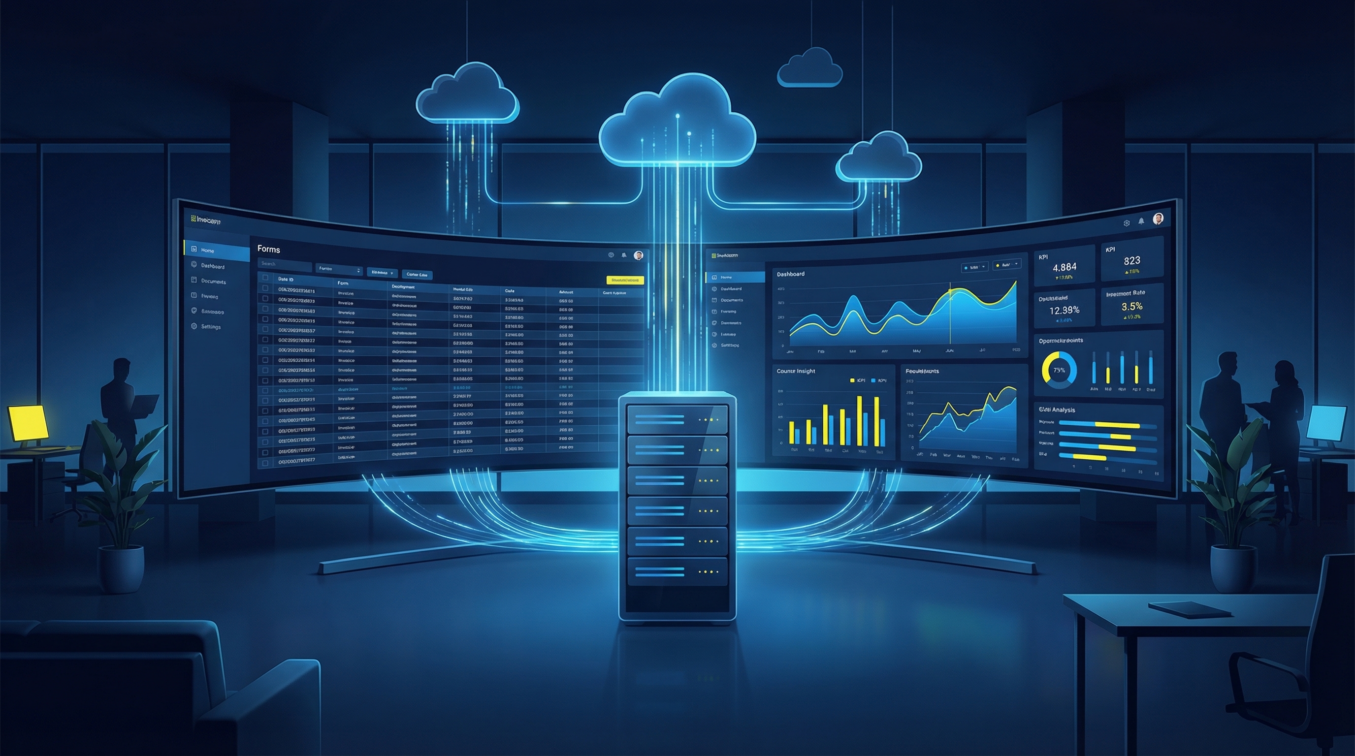 デジタル化された未来のオフィス